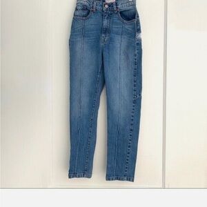 REVICE Blue Ankle Cropped Jeans